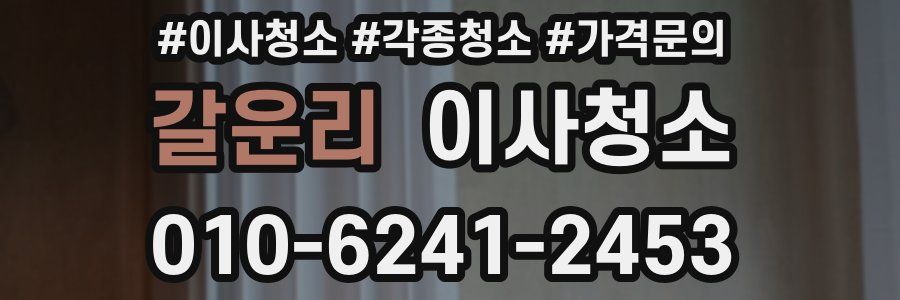 갈운리 이사청소