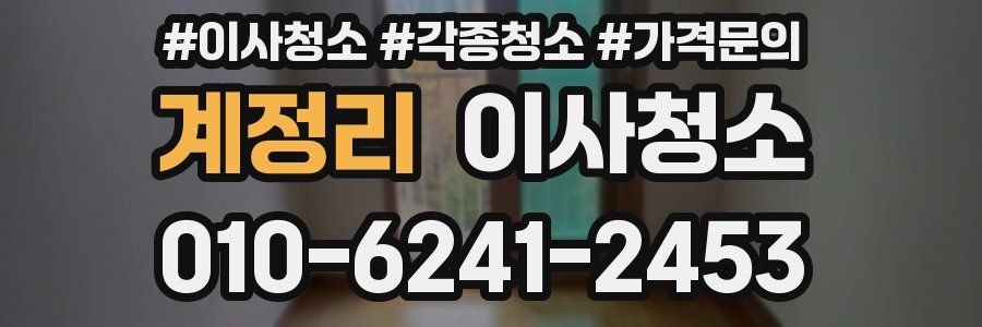 계정리 이사청소