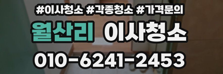 월산리 이사청소