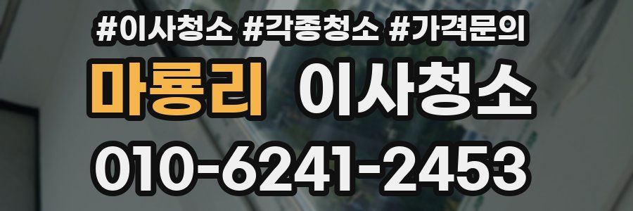 마룡리 이사청소