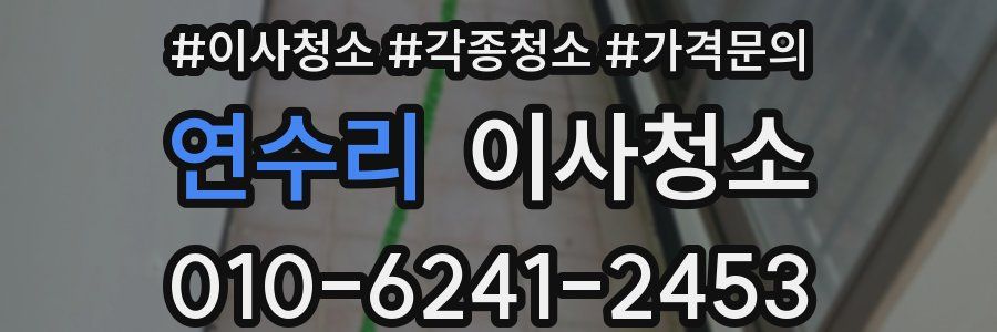 연수리 이사청소