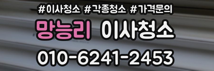 망능리 이사청소