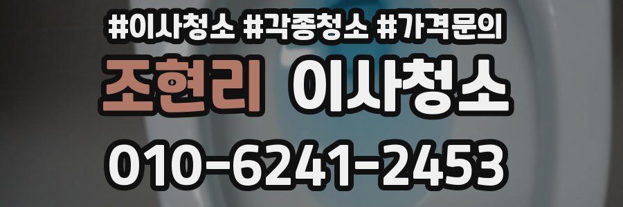 조현리 이사청소