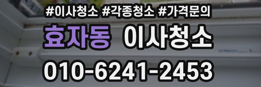 효자동 이사청소