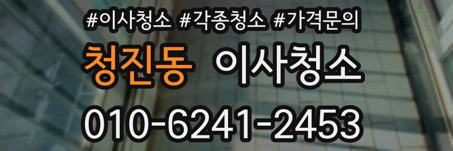 청진동 이사청소