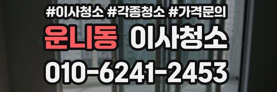 운니동 이사청소