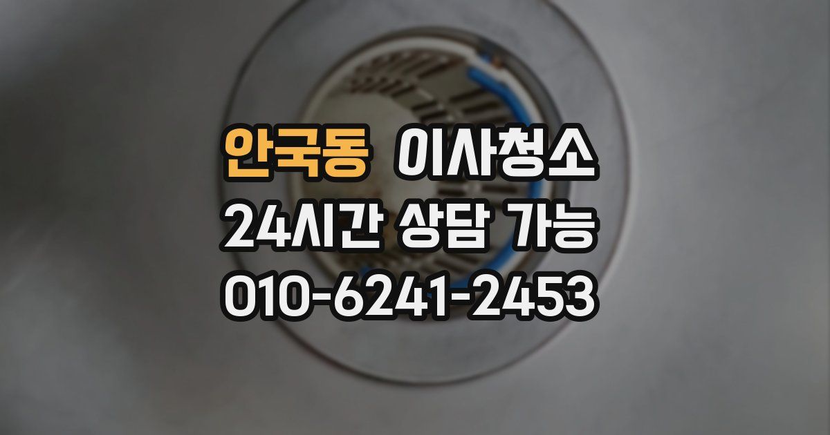 안국동 입주청소
