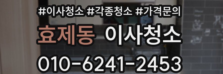 효제동 이사청소