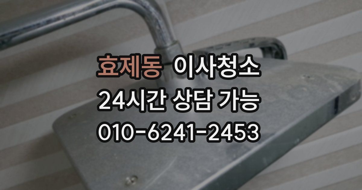 효제동 입주청소