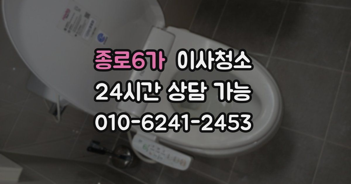 종로6가 입주청소