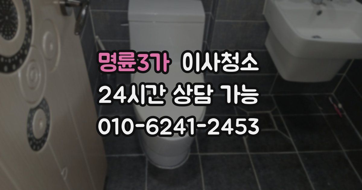 명륜3가 입주청소