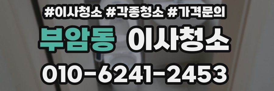 부암동 이사청소