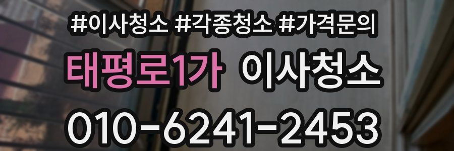 태평로1가 이사청소