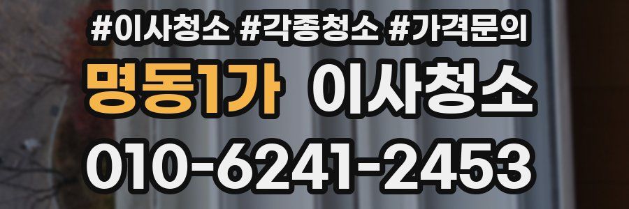 명동1가 이사청소