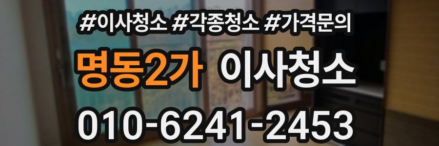 명동2가 이사청소