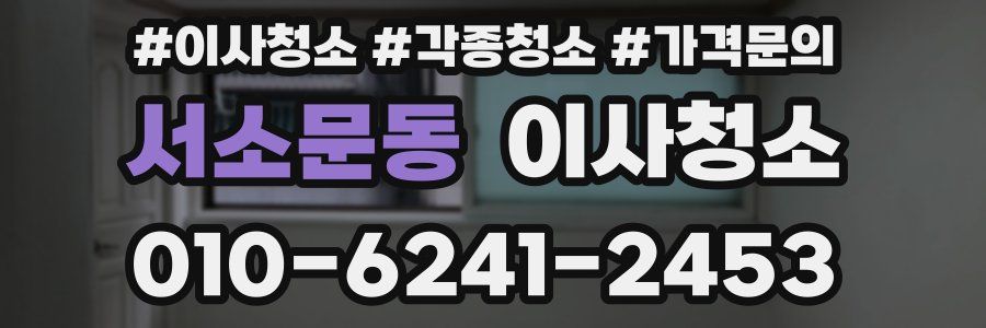 서소문동 이사청소