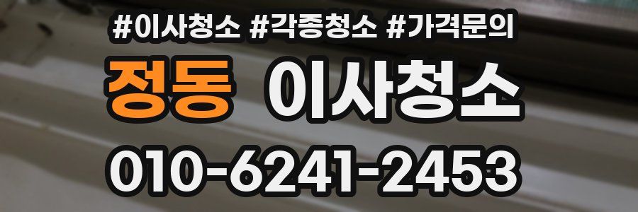 정동 이사청소