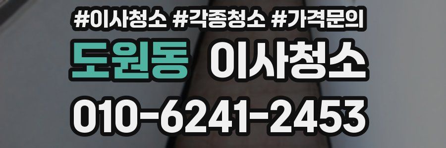 도원동 이사청소