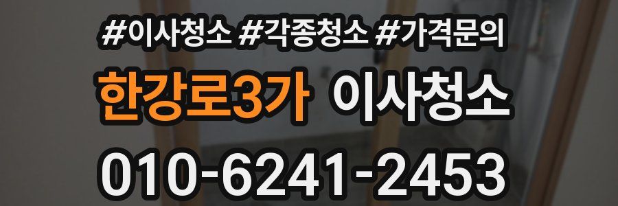 한강로3가 이사청소