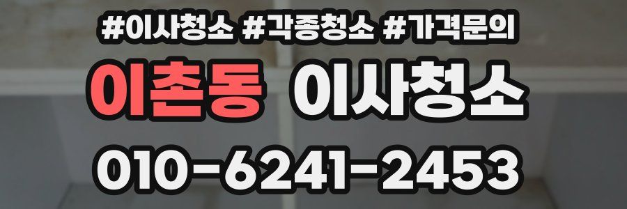 이촌동 이사청소