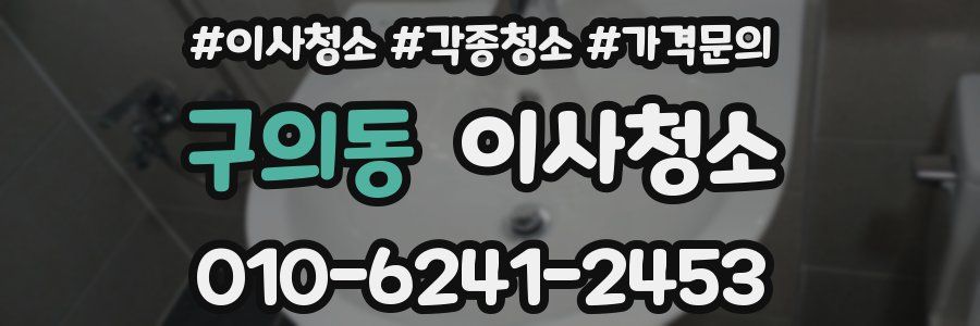 구의동 이사청소