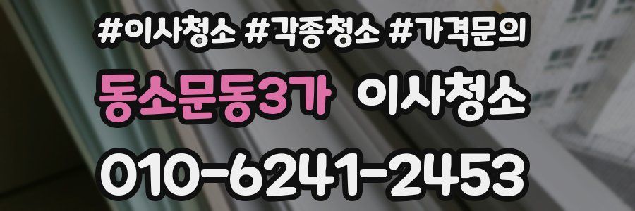 동소문동3가 이사청소
