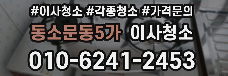 동소문동5가 이사청소