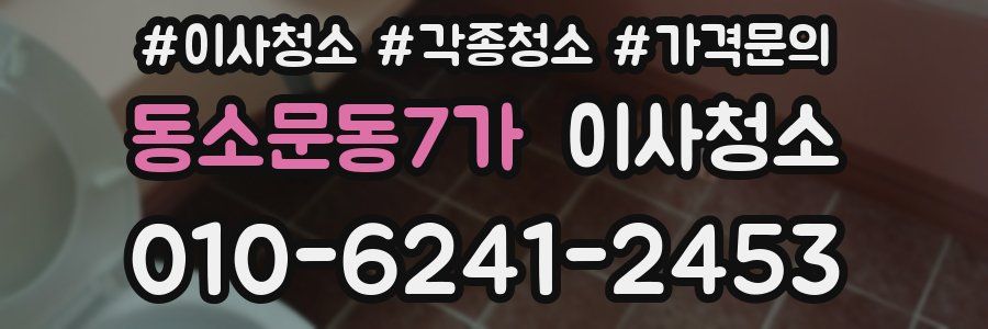 동소문동7가 이사청소