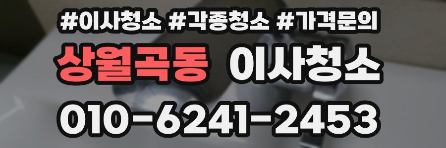 상월곡동 이사청소