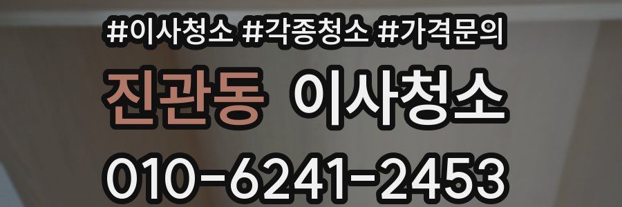 진관동 이사청소