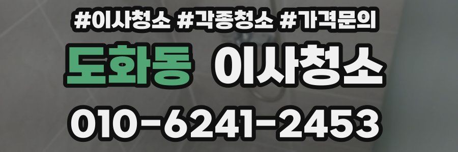 도화동 이사청소