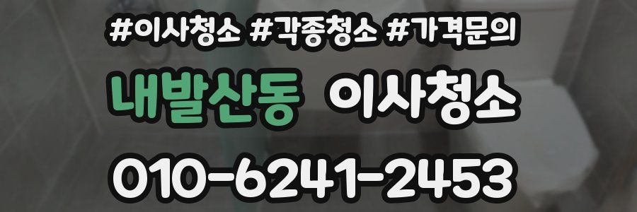 내발산동 이사청소