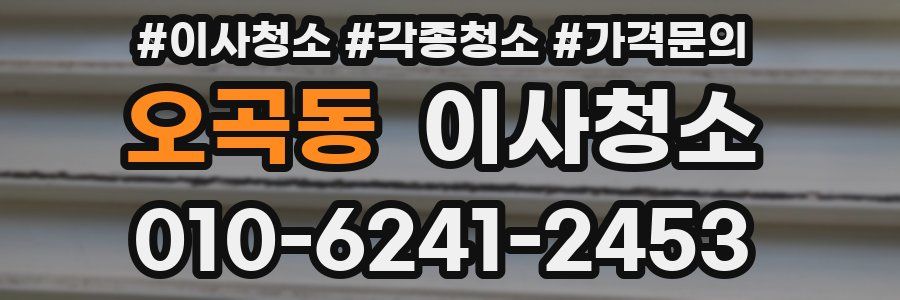 오곡동 이사청소