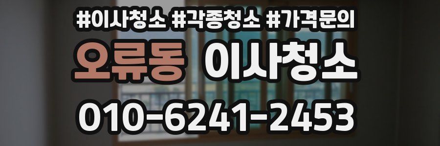 오류동 이사청소