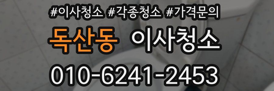 독산동 이사청소
