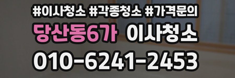 당산동6가 이사청소