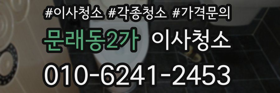 문래동2가 이사청소