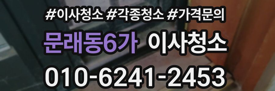문래동6가 이사청소