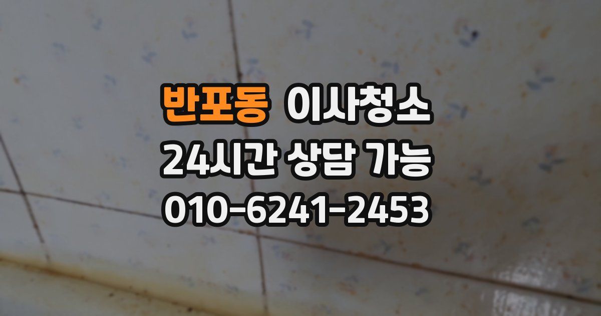 반포동 입주청소