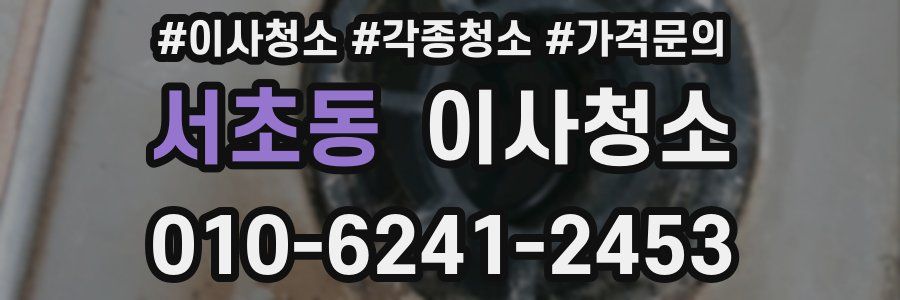 서초동 이사청소