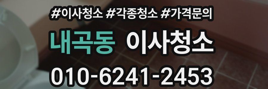 내곡동 이사청소