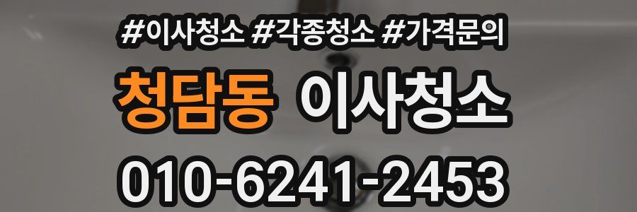 청담동 이사청소