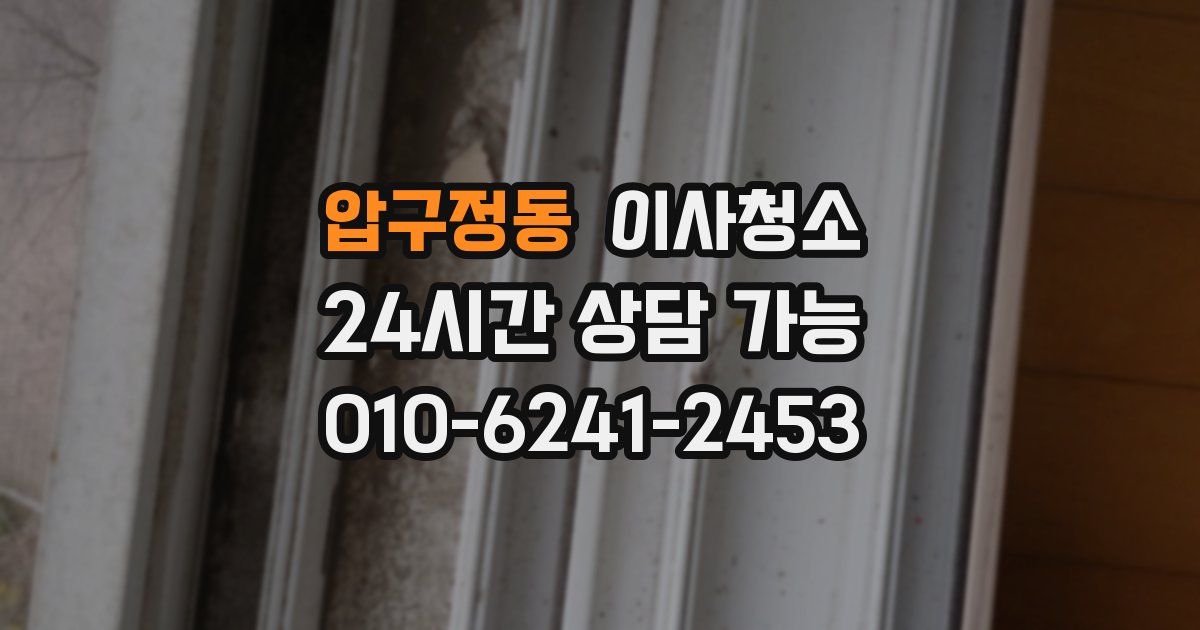 압구정동 입주청소