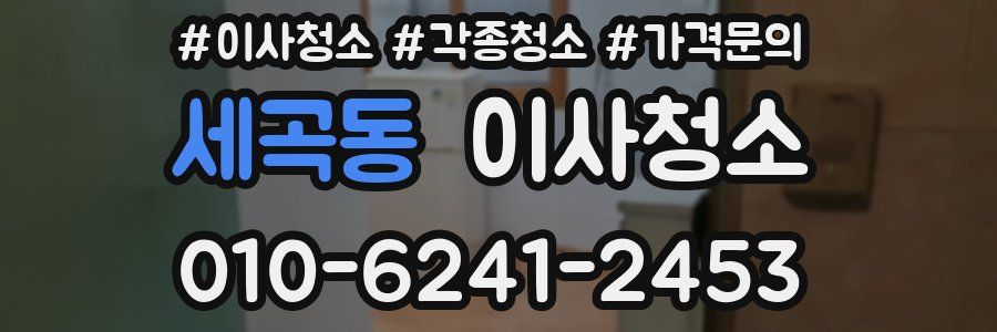 세곡동 이사청소