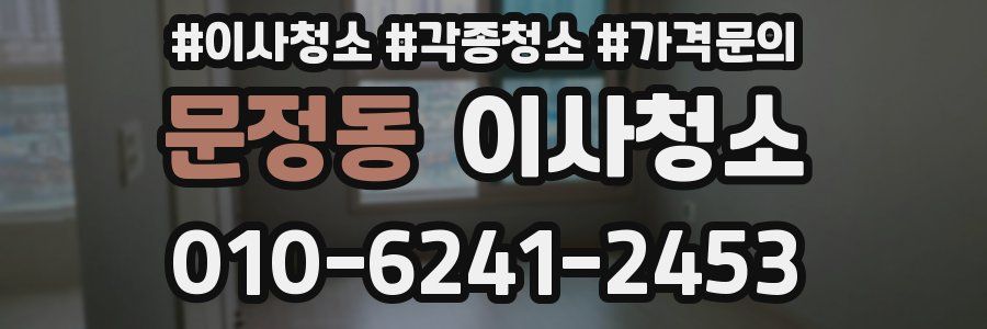 문정동 이사청소