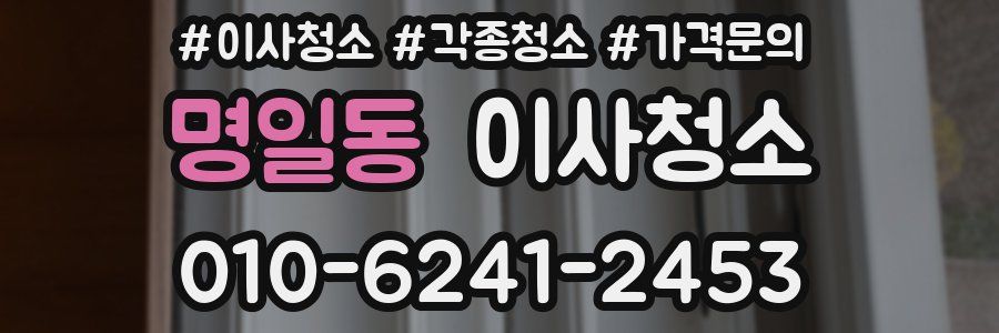 명일동 이사청소