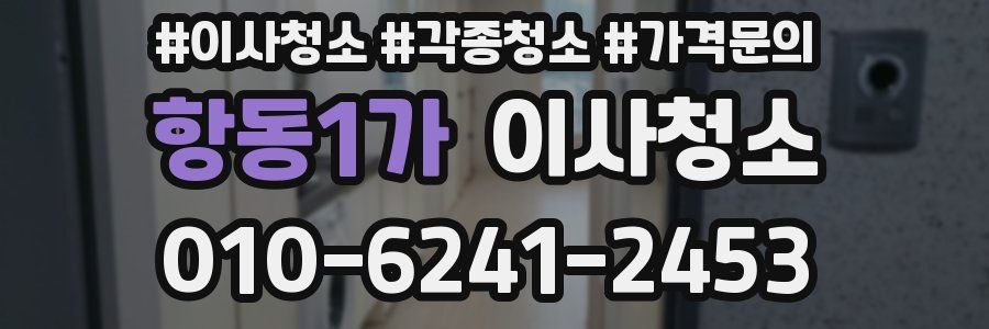 항동1가 이사청소