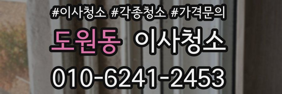 도원동 이사청소