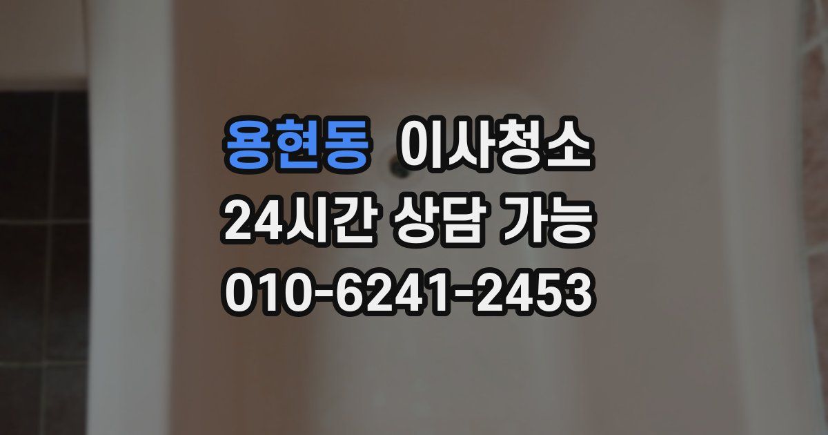 용현동 입주청소