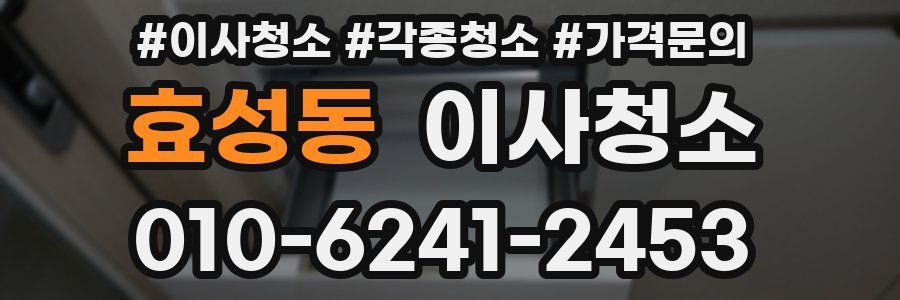 효성동 이사청소
